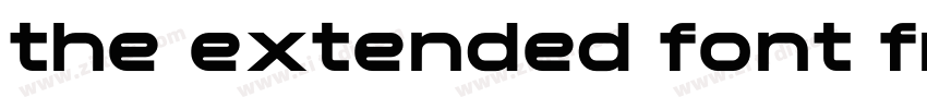 the extended font fr字体转换
